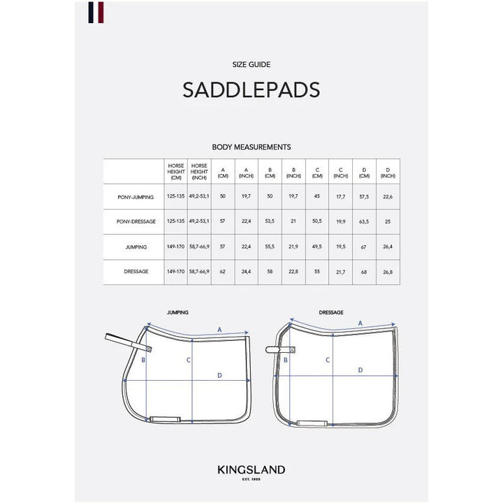 Kingsland KLLucca Dressur-Schabracke – atmungsaktiv, 3D-Mesh