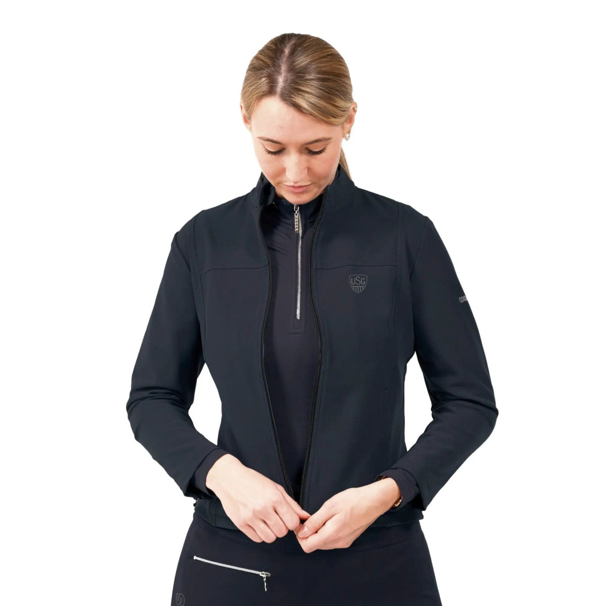 USG Club Jacke DYNAMC 2 - in - 1 Reitjacke mit Rückprotektor - IQ Horse