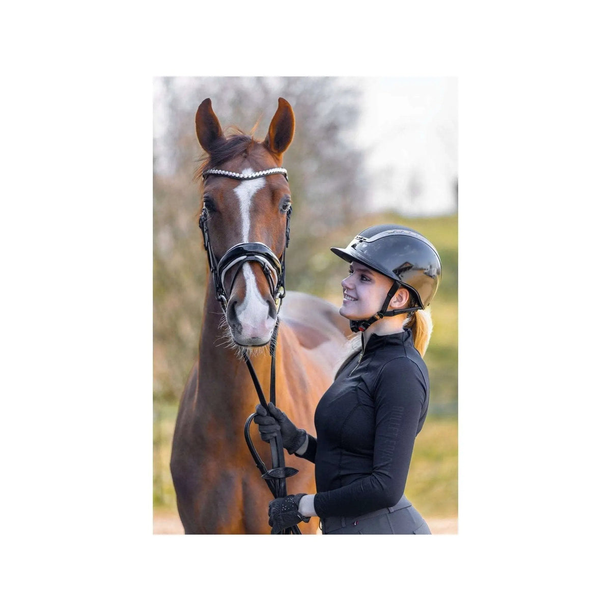 Bridlery Stirnriemen, Stunning White - IQ Horse