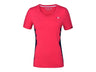 Kingsland KLjaslyn Trainingsshirt mit V-Ausschnitt Damen, Pink/Red