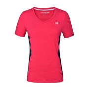 Kingsland KLjaslyn Trainingsshirt mit V-Ausschnitt Damen, Pink/Red