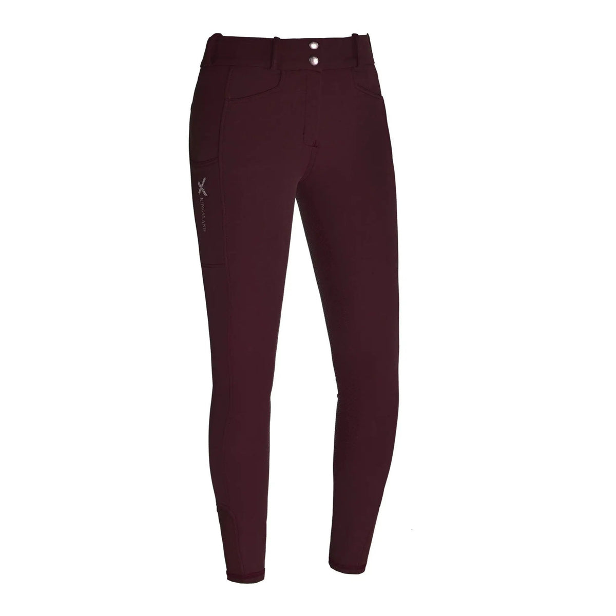 Kingsland KLKadi E - Tec Full - Grip Reithose Damen, Crystal Red - IQ Horse