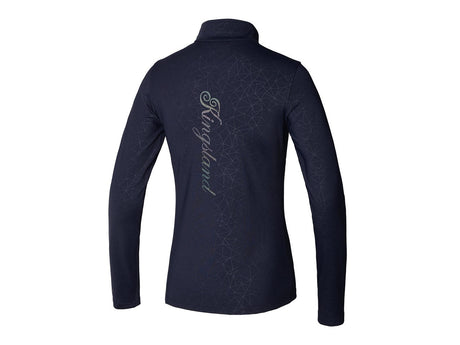 Kingsland KLtenley Trainingsshirt ½ Reißverschluss Damen, Navy - IQ Horse