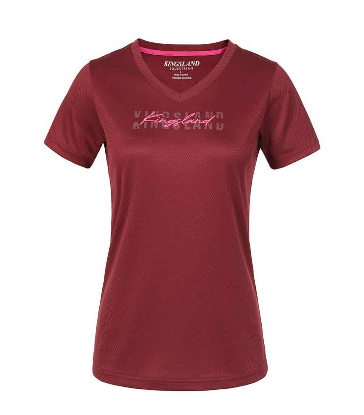 Kingsland KLolivia T-Shirt für Damen, FS2022, Burgundy