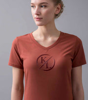 Kingsland KLolania T-Shirt für Damen, FS2022, brown mahogany
