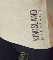 Kingsland KLwaylin T-Shirt mit V-Ausschnitt für Damen, FS2022, beige alm. mi.