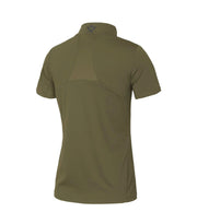 Kingsland KLwilmary 1/2 Zip Kurzarm Trainings Shirt für Damen, Green Olive Night