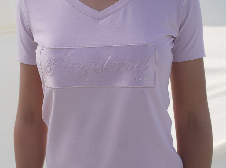 Kingsland KLluna T-Shirt Damen satin print, lilac