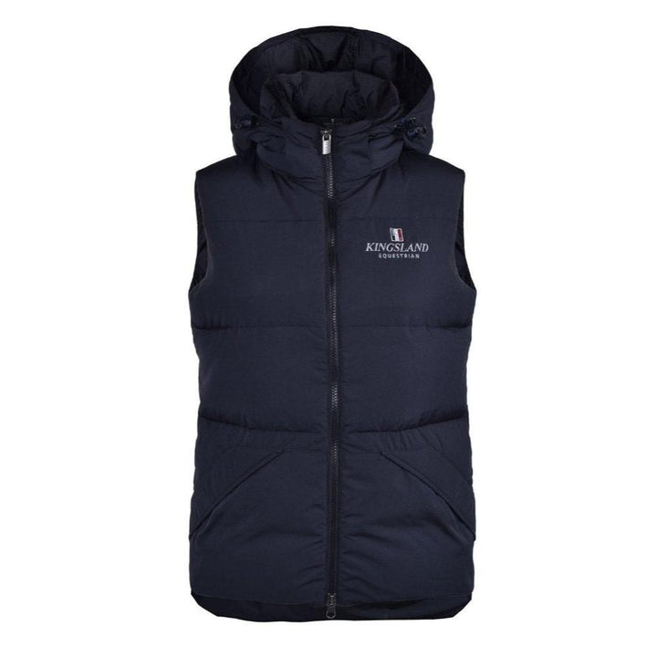 Kingsland Klassische Unisex Daunenweste, Navy - IQ Horse